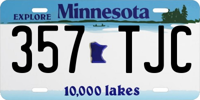 MN license plate 357TJC