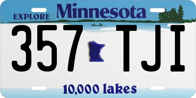 MN license plate 357TJI