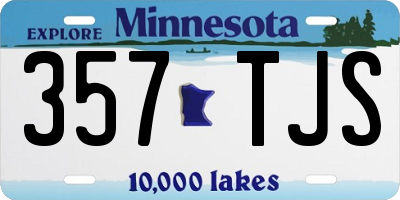 MN license plate 357TJS