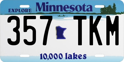 MN license plate 357TKM
