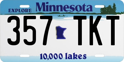 MN license plate 357TKT
