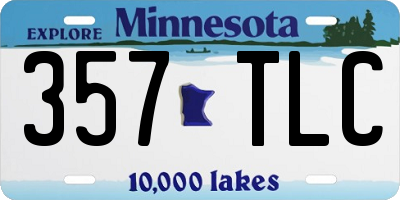 MN license plate 357TLC