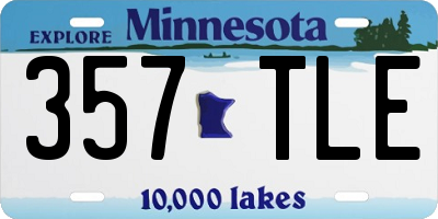MN license plate 357TLE