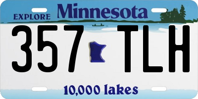 MN license plate 357TLH