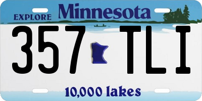 MN license plate 357TLI
