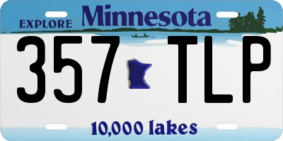 MN license plate 357TLP