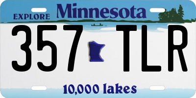 MN license plate 357TLR