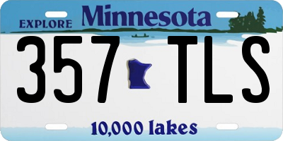 MN license plate 357TLS
