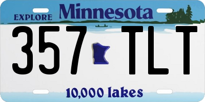 MN license plate 357TLT