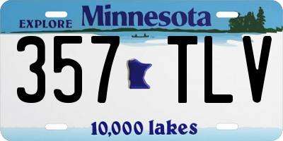 MN license plate 357TLV