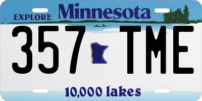 MN license plate 357TME