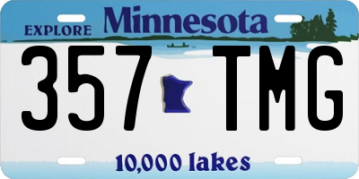 MN license plate 357TMG