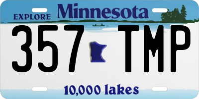 MN license plate 357TMP