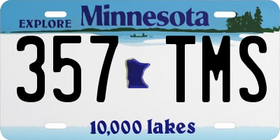 MN license plate 357TMS
