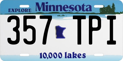 MN license plate 357TPI