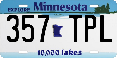 MN license plate 357TPL