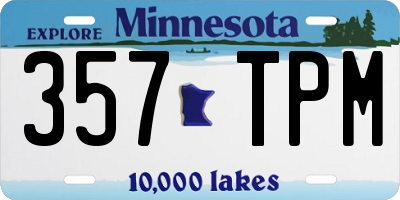 MN license plate 357TPM