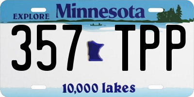 MN license plate 357TPP