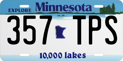 MN license plate 357TPS