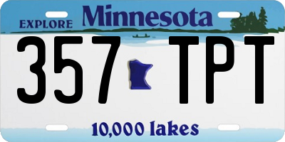 MN license plate 357TPT