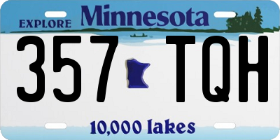 MN license plate 357TQH