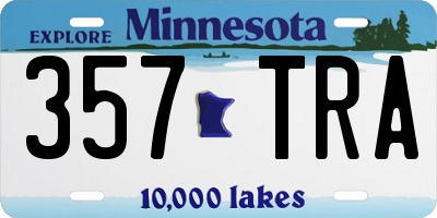 MN license plate 357TRA