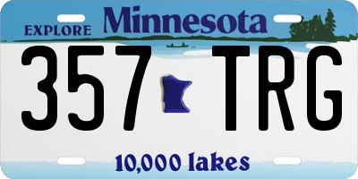 MN license plate 357TRG