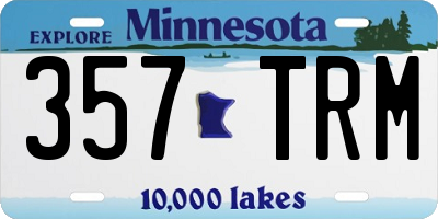 MN license plate 357TRM