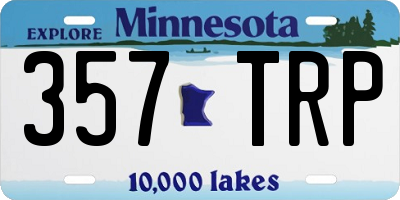 MN license plate 357TRP