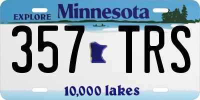 MN license plate 357TRS