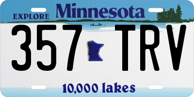 MN license plate 357TRV