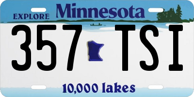 MN license plate 357TSI