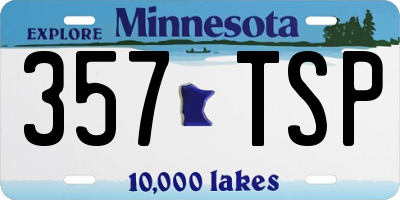 MN license plate 357TSP