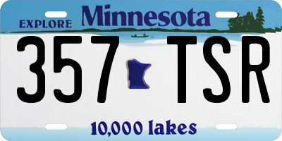 MN license plate 357TSR