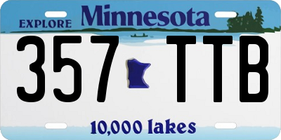 MN license plate 357TTB