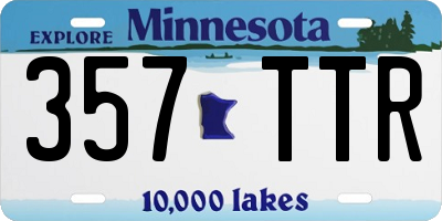 MN license plate 357TTR