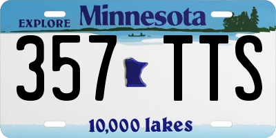 MN license plate 357TTS
