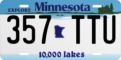 MN license plate 357TTU