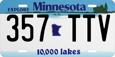 MN license plate 357TTV