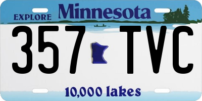 MN license plate 357TVC