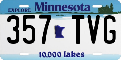 MN license plate 357TVG