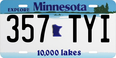 MN license plate 357TYI