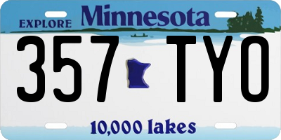 MN license plate 357TYO