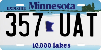 MN license plate 357UAT