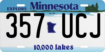 MN license plate 357UCJ