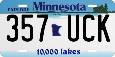 MN license plate 357UCK