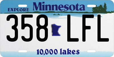 MN license plate 358LFL