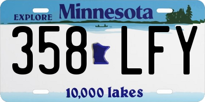 MN license plate 358LFY
