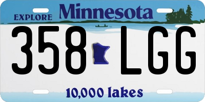 MN license plate 358LGG