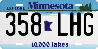 MN license plate 358LHG